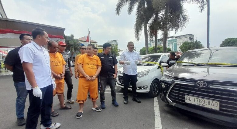 Modus Rental, Dua Pria di Bandar Lampung ini Gelapkan 19 Mobil Milik Pengusaha Rental