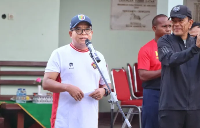 Pj. Gubernur Lampung Buka Turnamen Tenis Danrem Cup, Ajak Junjung Tinggi Sportivitas